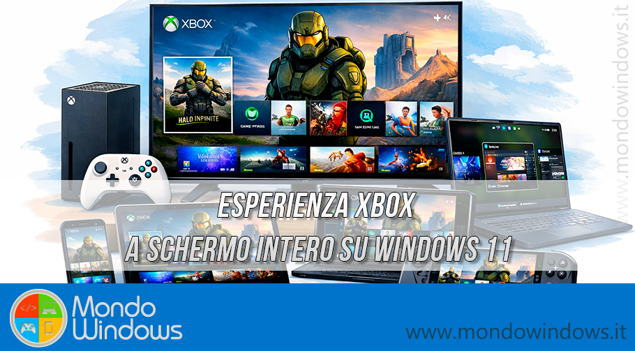 Esperienza Xbox a schermo intero su Windows 11